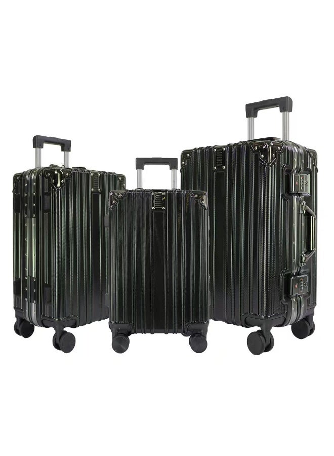 فيبتور طقم حقائب سفر فاخرة صلبة بدون سحاب، مزودة بقفل TSA مزدوج، وعجلات دوارة صامتة بزاوية 360 درجة، ومقبض من سبائك الألومنيوم.