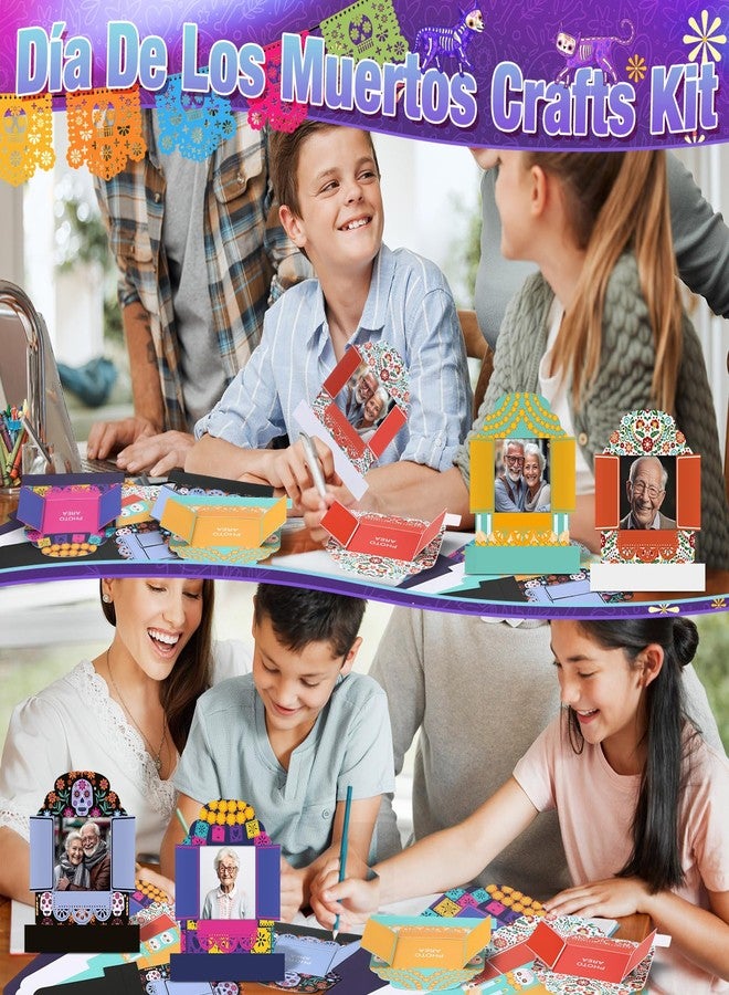 AceOrbit 24 Set Day of The Dead Crafts Kit DIY Picture Frame for Day of The Dead Party Photo Props Decorations Mexican Home Supplies Halloween Party Favor Gift - Image 5