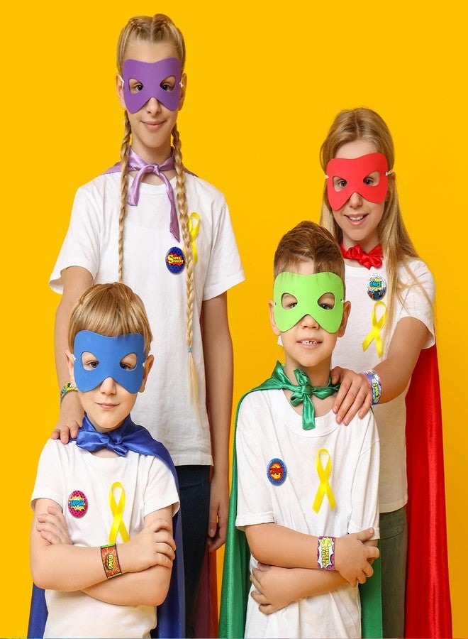 جونكين مجموعة جانكين من 60 قطعة من أساور الأبطال الخارقين، أساور صفعة مستوحاة من القصص المصورة للأطفال، دبابيس صغيرة مستوحاة من القصص المصورة للبنات والأولاد، لوازم حفلات أعياد الميلاد البطولية، جوائز صفية، هدايا - Image 4