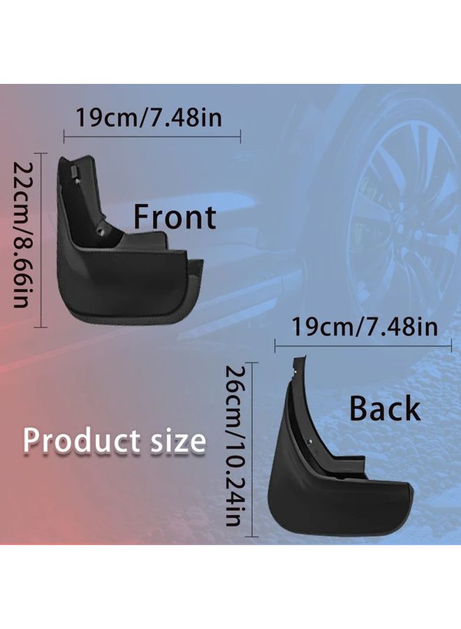 4pcs Mud Flaps for Audi A6L 2006-2010 Durable Black Plastic Wheel Guards Scratch Resistant Auto Accessories - Image 5