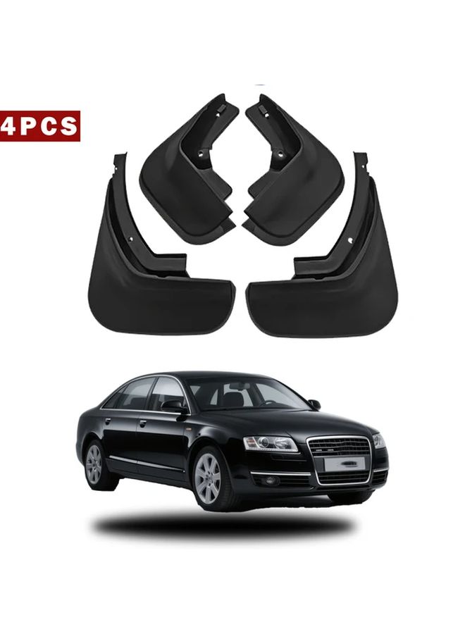 4pcs Mud Flaps for Audi A6L 2006-2010 Durable Black Plastic Wheel Guards Scratch Resistant Auto Accessories - Image 3
