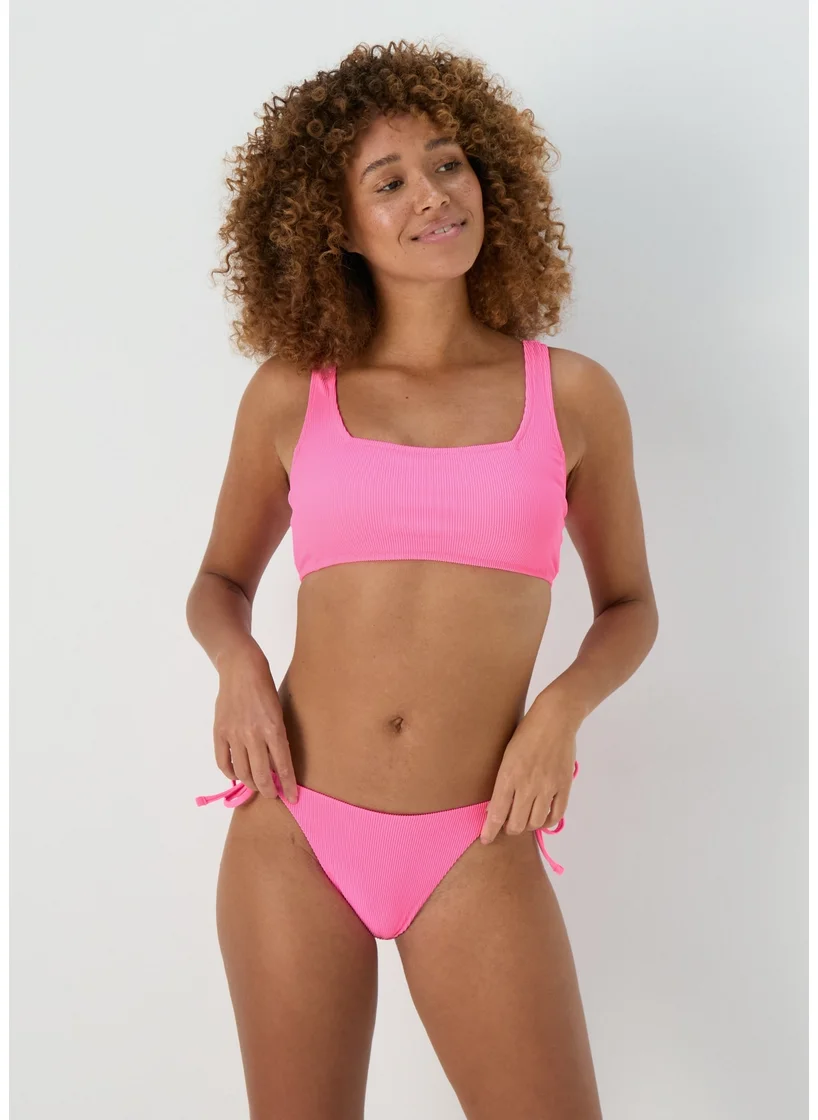 Matalan Pink Textured Crop Top