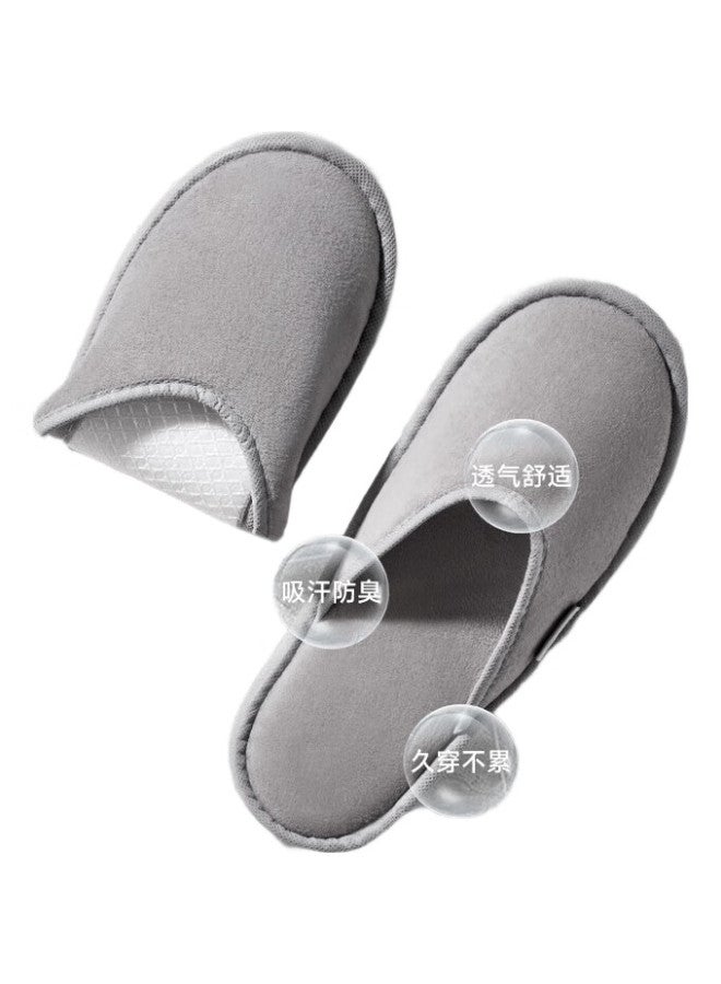 Silayi Disposable Slippers, Thickened [5 Pairs], For Home Guests, Hotel Slippers, Travel, Washable, Non-Slip Floor Slippers - Image 3