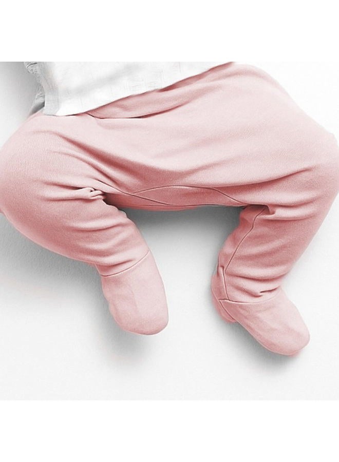 Butterblu Unisex-Baby Fallon 3-Pack Footed Pants 100% Organic Cotton Bottoms for Newborn and Baby Girls, Boys, Unisex​, Pink Twinkle, 6-9 Months - Image 2