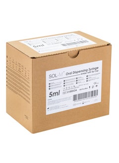 SOL-MILLENNIUM SOL-M 5ml Oral Dispensing Syringe Amber w/Tip Cap -100 pcs  - Image 2
