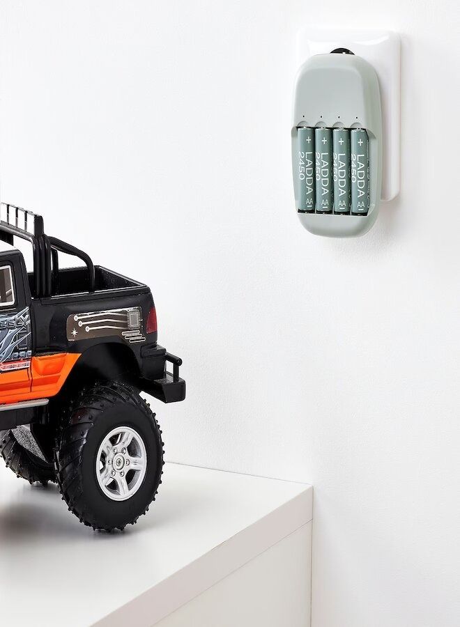 general LADDA Rechargeable battery, steel, PET plastic, HR06 AA 1.2V, 2450mAh - Image 2