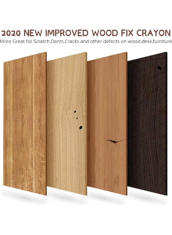 SEISSO Wood Furniture Touch Up Repair Kit Markers and Filler Sticks Hardwood Oak Wood Floors Scratches Repair - Image 2