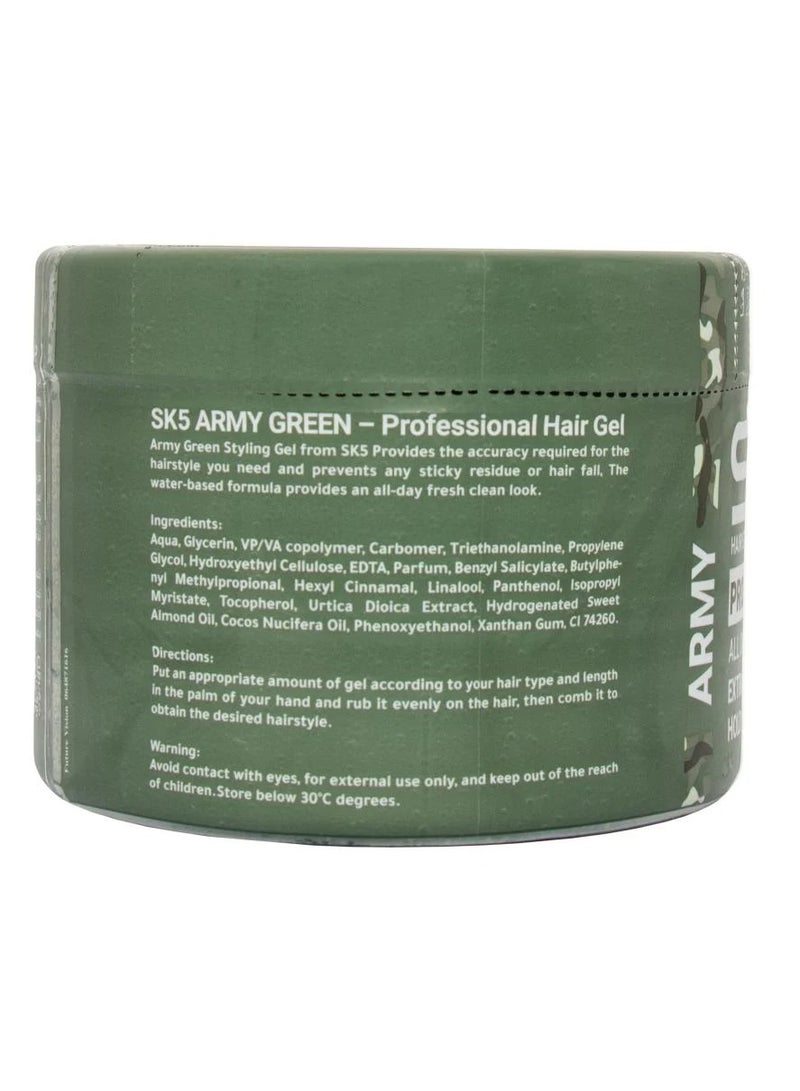 SK5 All Day Hold Army Styling Gel 500ml by SK5 - Perfect for Every Occasion - Image 3