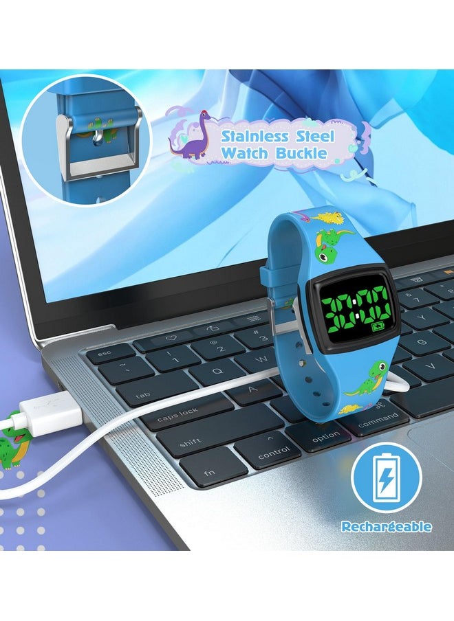 RockBirds Potty Training Timer For Toddler, Toilet Timer With Colorful Sparkle & Funny Music For Boys & Girls,Ip65 Waterproof,Easy Gentle Time Reminders (Rechargeable Blue)  - Image 3