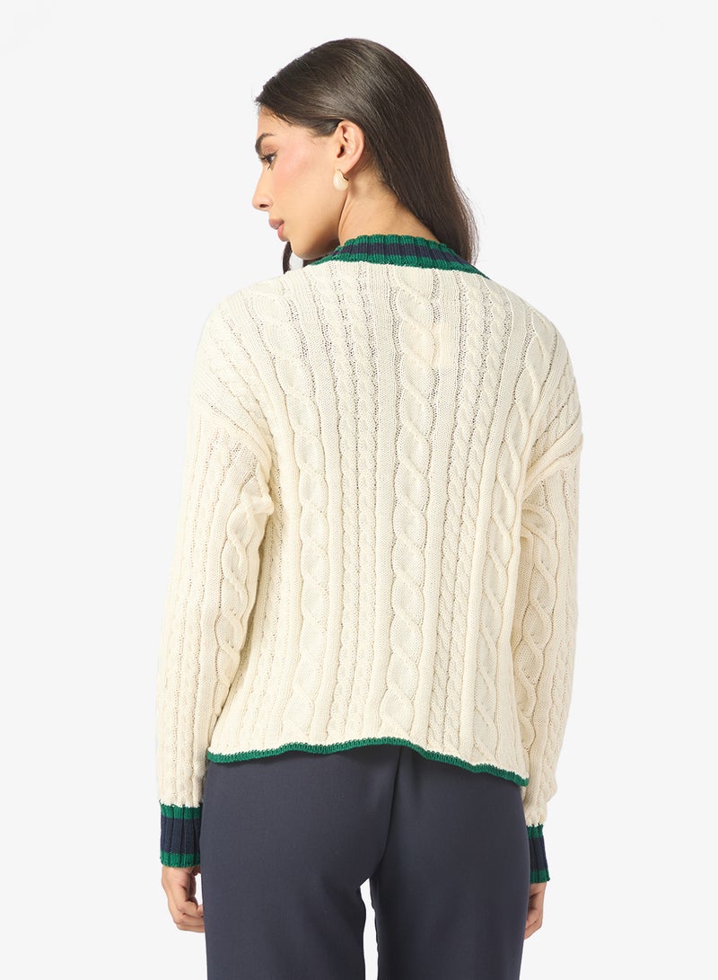 ايلا كارديجان محبوك بالكابل - Image 2