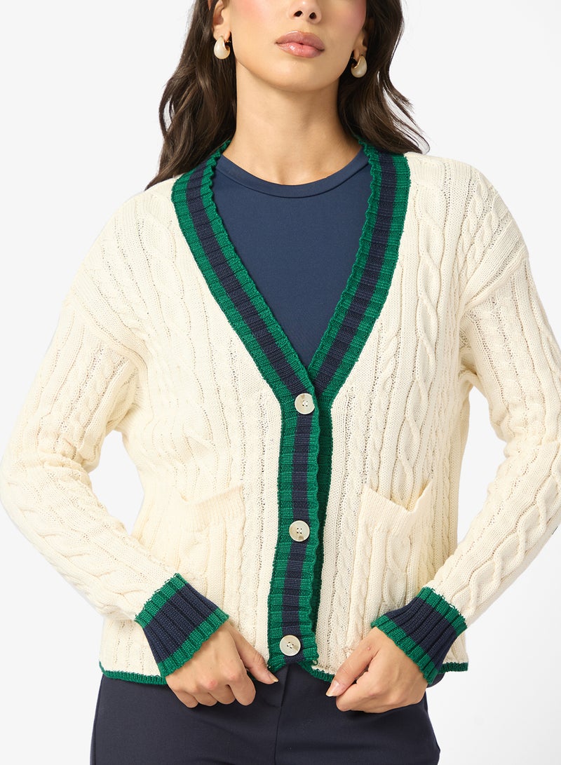 ايلا كارديجان محبوك بالكابل - Image 3