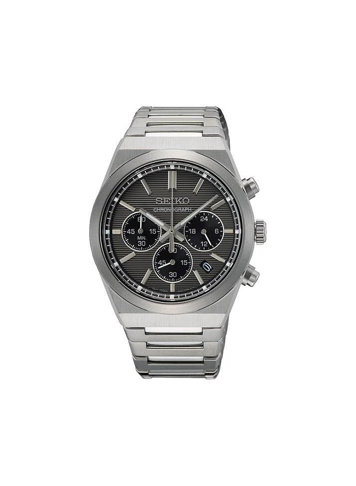 Seiko Men's Analogue Quartz Watch with Stainless Steel Strap SSB455P1