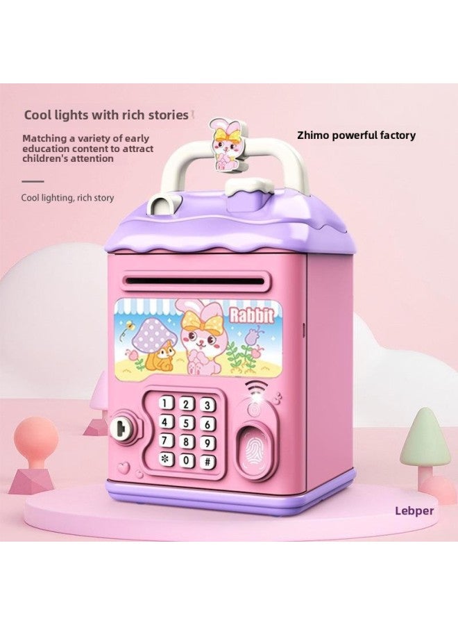 Can't Get In And Out Of The Year Piggy Bank Only Boys Password Box Kulomi Savings Girls Children Can Save Desirable 2024-Color:Supereroes☀Password Unlock Automatic Banknote Rolling☀Rechargeable Version