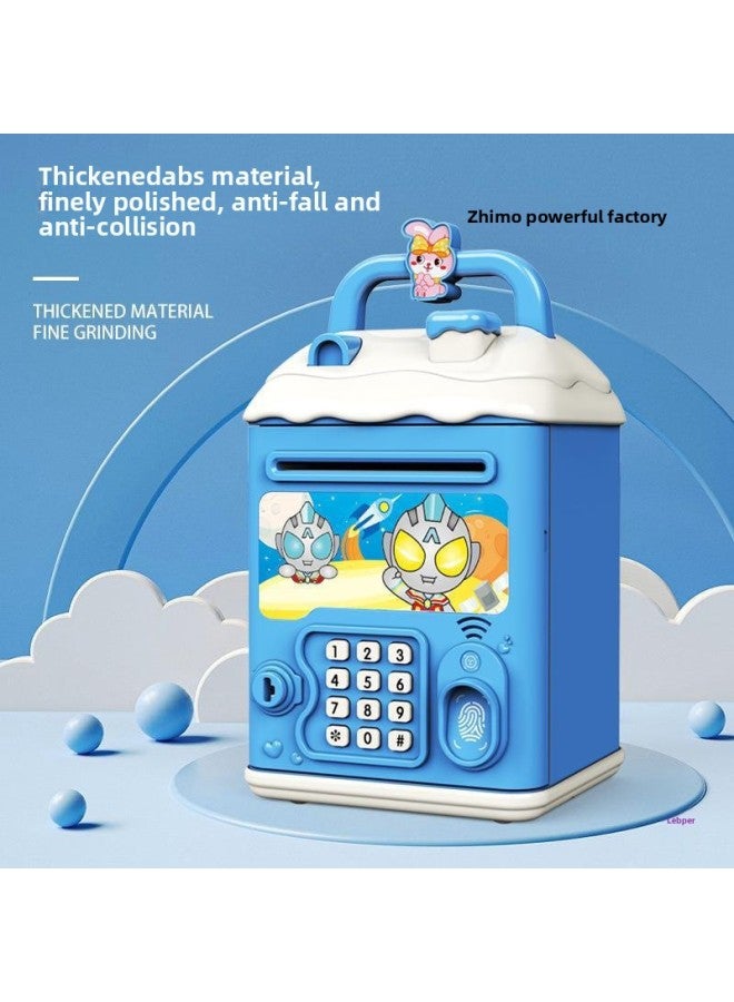 Can't Get In And Out Of The Year Piggy Bank Only Boys Password Box Kulomi Savings Girls Children Can Save Desirable 2024-Color:Supereroes☀Password Unlock Automatic Banknote Rolling☀Rechargeable Version
