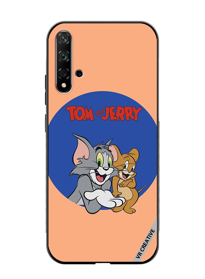 VR CREATIVE Protective Case Cover For Huawei Nova 5T Tom And Jerry Design Multicolour - Image 1