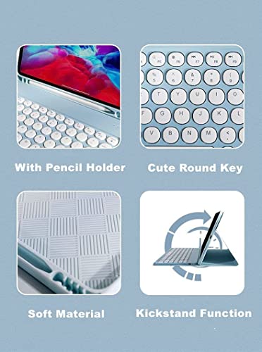 AnMengXinLing Keyboard Case for Galaxy Tab S10 Plus/S9 FE Plus (12.4inch), With Mouse Combo, Detachable Magnetic Keyboard and S Pen Holder (Black) - Image 5