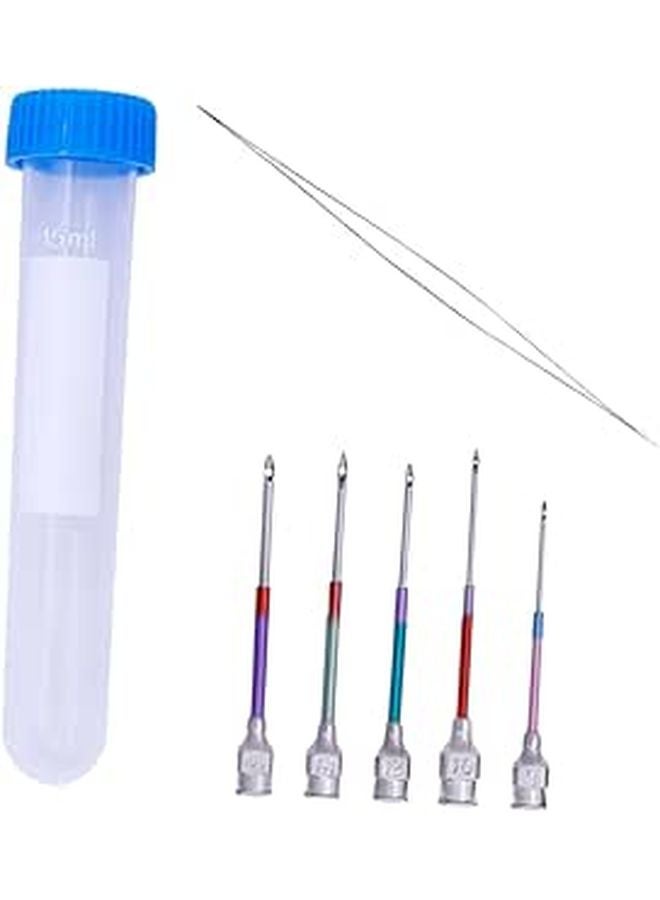 5Pcs Punch Needle Embroidery Set With Cloth For DIY Craft Hand Sewing - Image 1