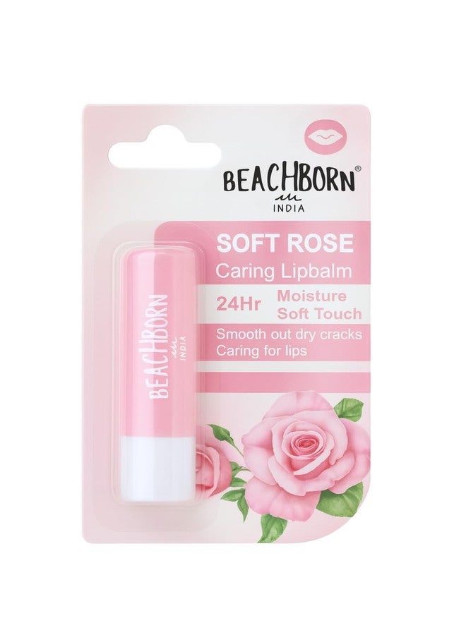 BEACHBORN Soft Rose Caring Lipbalm, 24Hr Moisture, Dry Crack Protection, Soft Touch Formula with Rose Extract - Image 1
