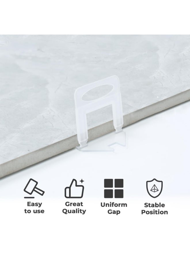 Tile Leveling System, Tiles Leveler Spacers Clips For Professional Ceramic Tile and Stone Installation, Tiles Leveler Spacers Clips for Wall Floor Spacers Tile Leveling  - Image 3
