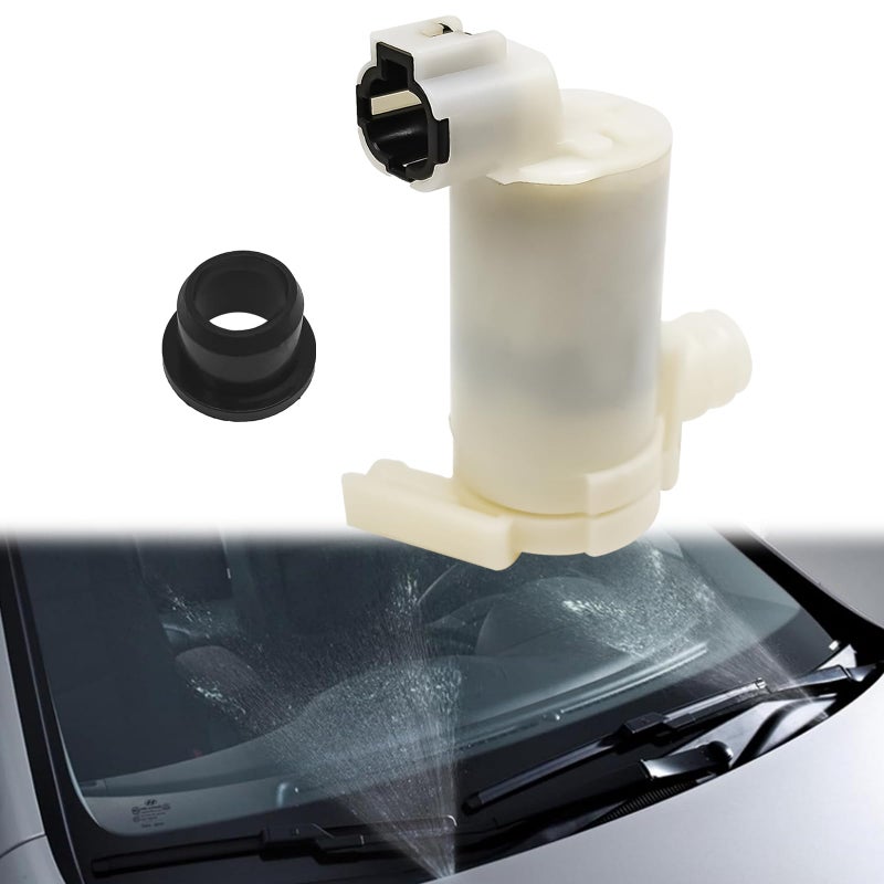 NOTISH Windshield Washer Motor Pump with Grommet Compatible with Nissan Pathfinder Altima Frontier Maxima Xterra Infiniti FX35 FX45 OEM 289203Z000 2224620A 2224643A 6731