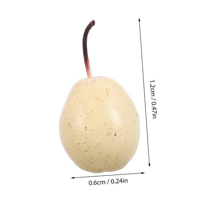 Lifelike Artificial Yellow Pears Faux Fruit Model For Home Kitchen Decor Photography Props - Image 3