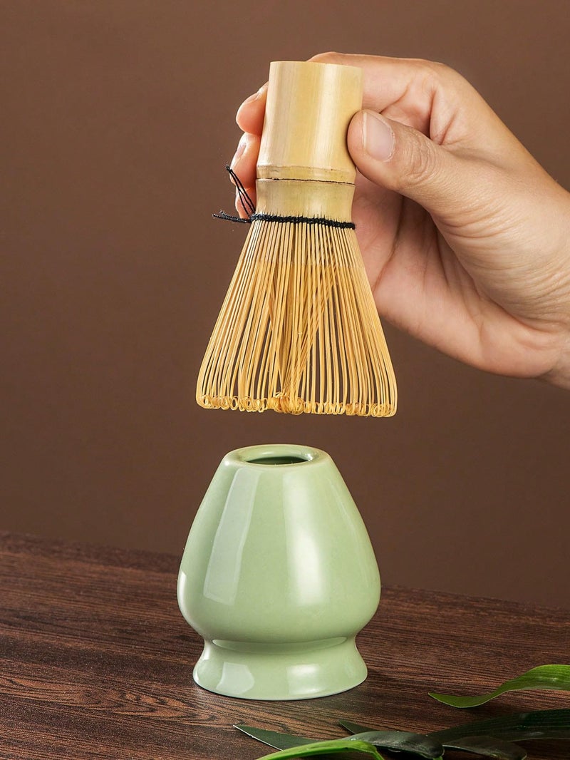 Shoxil Matcha Whisk Set â€“ Premium 7-Piece Traditional Matcha Set with Bamboo Whisk, Matcha Cup, Sifter & Green Leather Case â€“ Complete Tea Accessories & Gift Set - Image 5