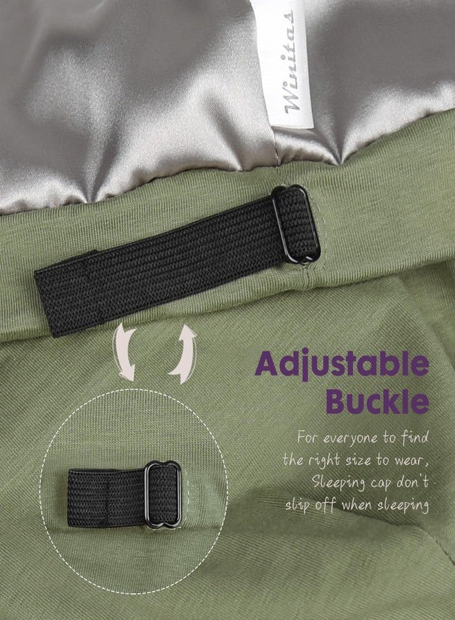 Winitas Hair Bonnets for Sleeping Men Satin Lined for Dreads - Image 4