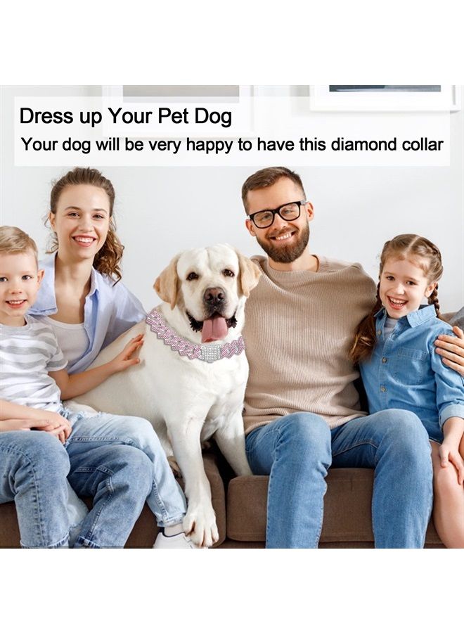 KOLODOGO Metal Cuban Diamond Dog Chain Dog Training Chain with Secure Buckle Pet Collars for Large Medium Dogs - Image 2