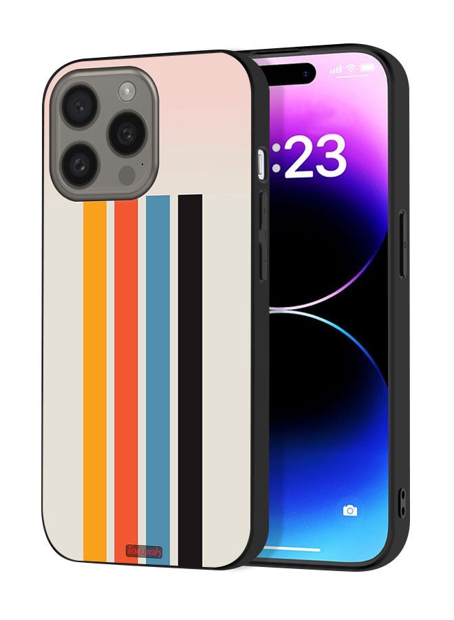 Tolwak Apple iPhone 15 Pro Max Protective Case Cover Straight Lines Pattern - Image 1