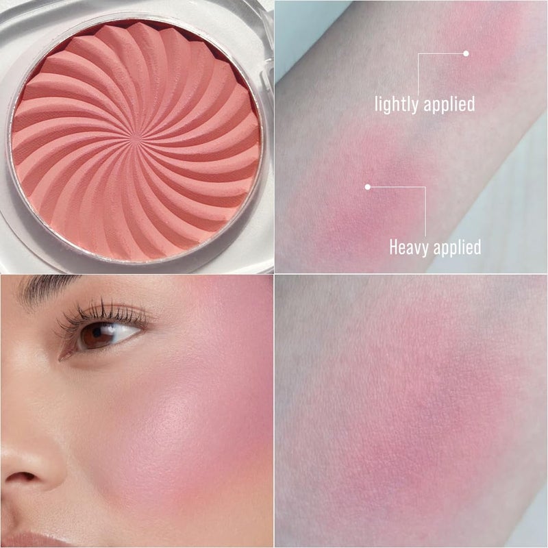TINTARK Cheeky Blush Compact for Face Cheeks, Talc Free Blusher Palette, Matte Powder Makeup, Natural Healthy, Mauve Pink Magenta Peach Red, Vegan Cruelty Free - Image 2
