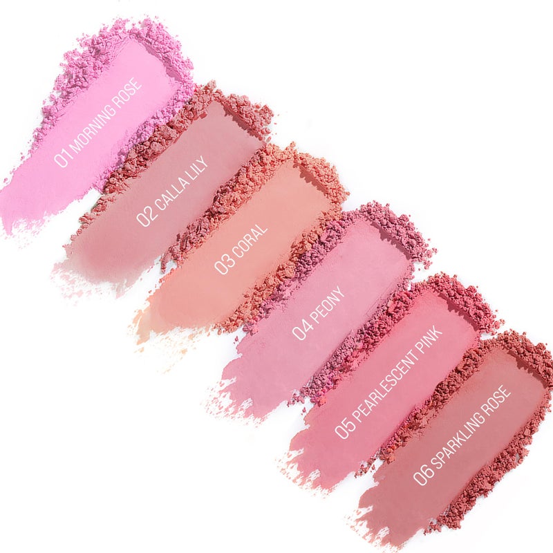 TINTARK Cheeky Blush Compact for Face Cheeks, Talc Free Blusher Palette, Matte Powder Makeup, Natural Healthy, Mauve Pink Magenta Peach Red, Vegan Cruelty Free - Image 5
