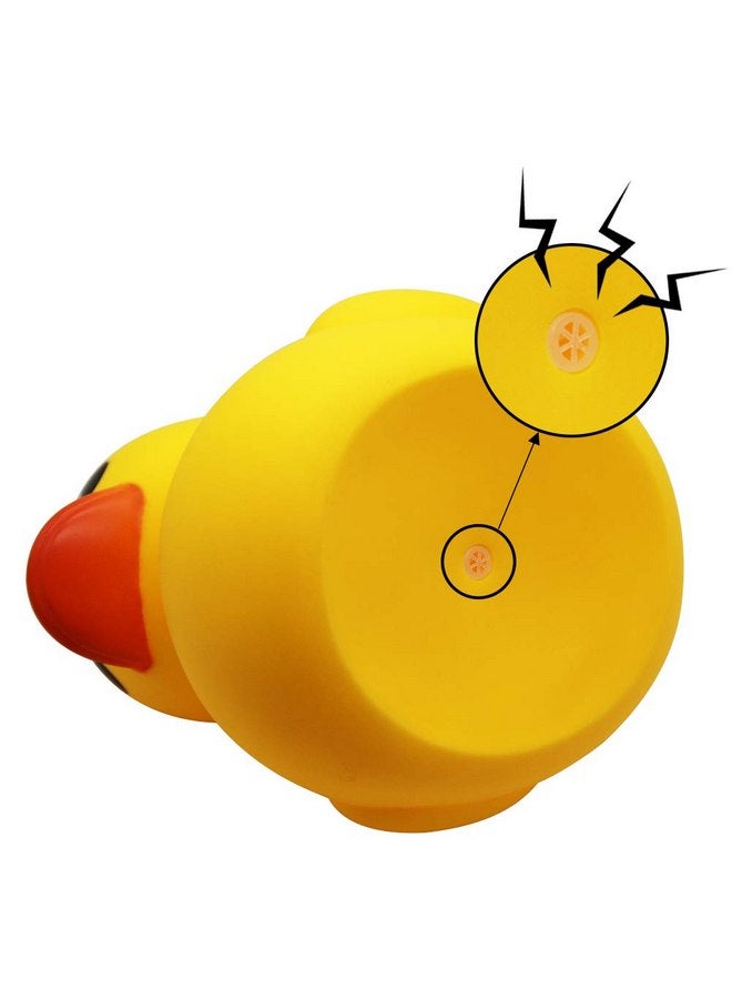 Happy Trees Duck Bath Toy Large Bath Duck Squeak Rubber Duck Baby Shower, 7 Inches - Image 5