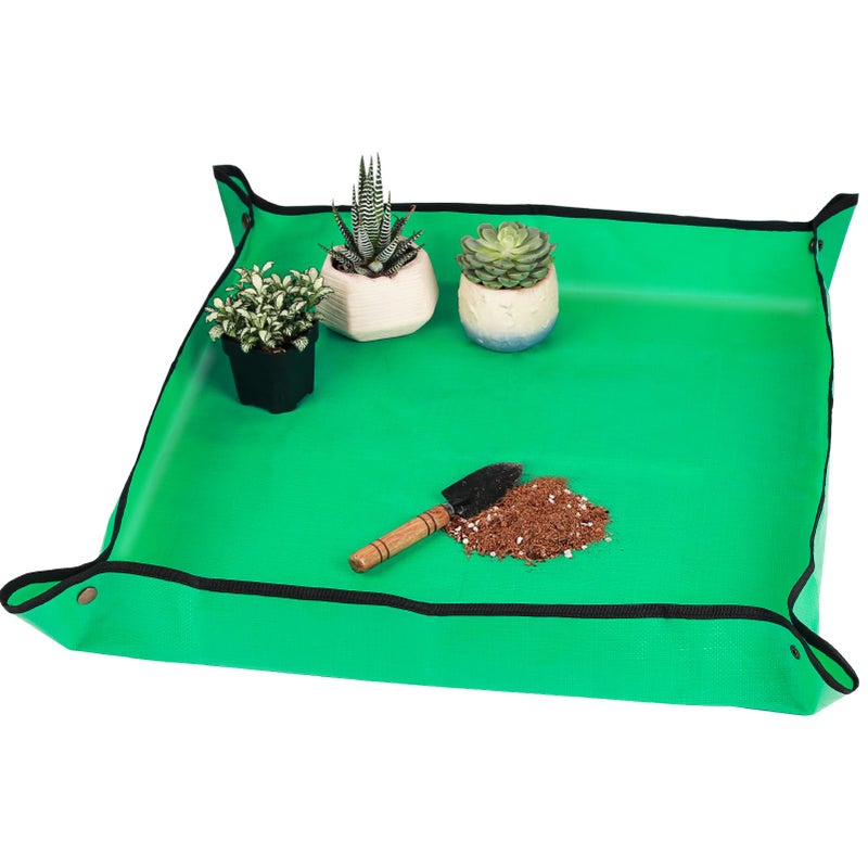 Herda 268x268Repotting Mat for Potting Soil Indoor Plant TransplantingFoldable Potting Tray for Succulents Potting MatDirt Mess Control Soil Change Gardening Mat WaterproofIdeal Gift for Plant Lovers