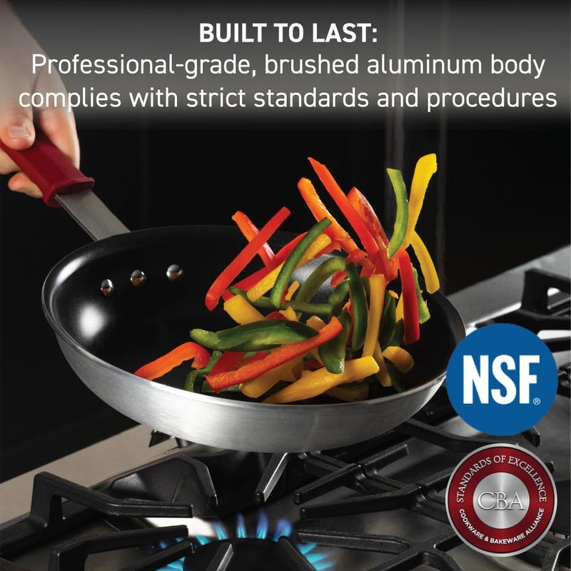 T-fal Professional VX3 Brushed Nonstick with Stainless Steel Handle Fry Pan 8.5Inch, Oven Broiler Safe 400F, Cookware, Pots and Pans, Skillet, Restaurant & Business Grade, Certified NSF and CBA, Black - Image 2