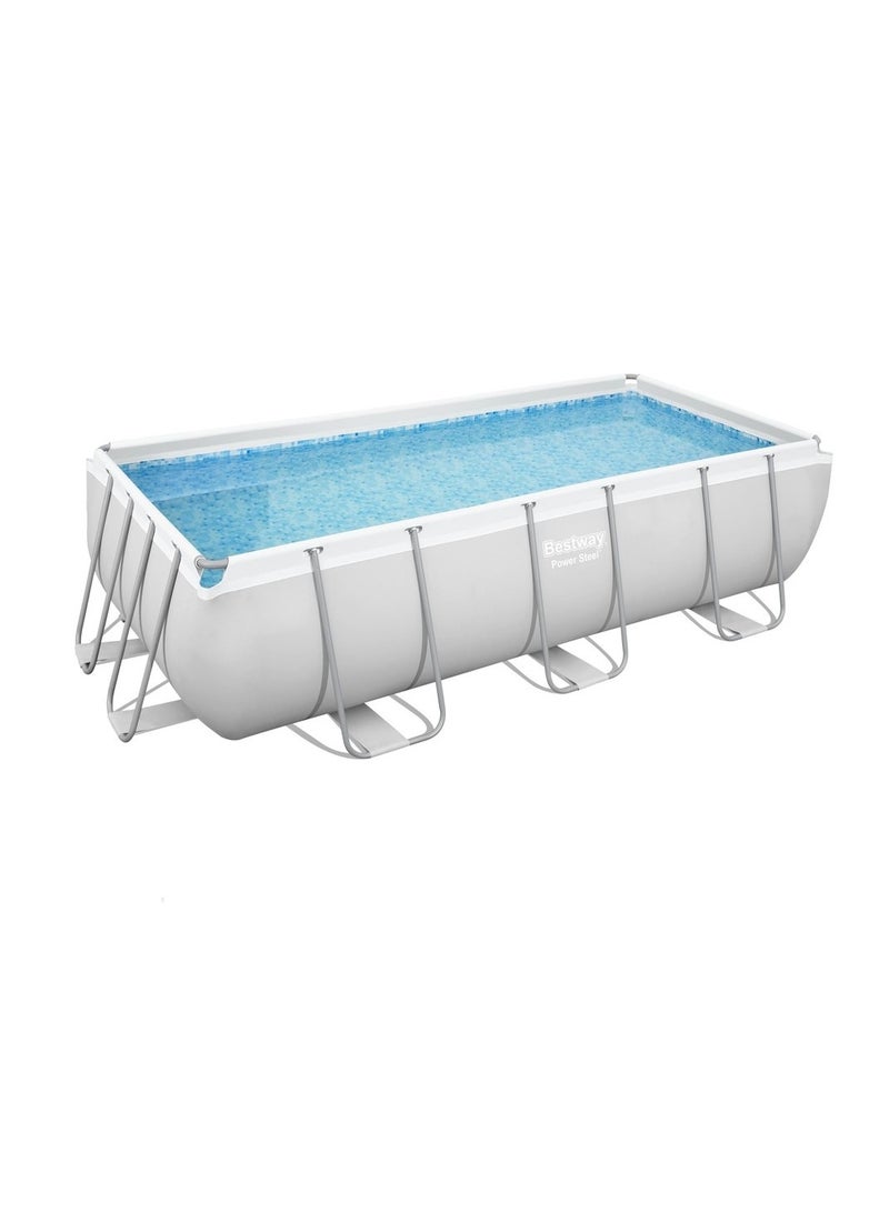 بست واي حمام سباحة مربع الشكل مع مضخة تصفية 404x201x100 سم - 56442 - Image 1