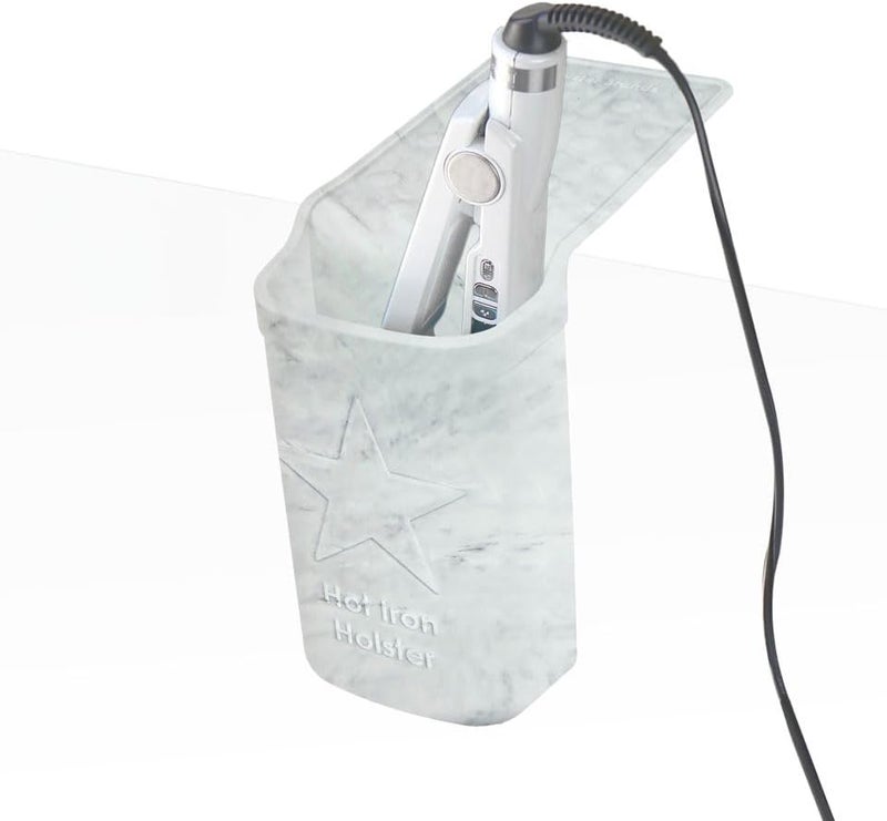 Holster Hot Iron | Adhesive-Free Silicone Storage Pocket for Organization and Travel | Heat Resistant to 500°F | Ideal for Curling Irons, Hair Straighteners, and other Hot Tools - Image 2