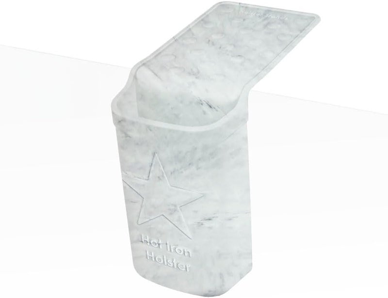 Holster Hot Iron | Adhesive-Free Silicone Storage Pocket for Organization and Travel | Heat Resistant to 500°F | Ideal for Curling Irons, Hair Straighteners, and other Hot Tools - Image 1