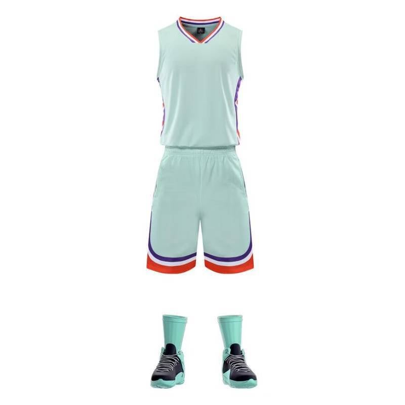 New Basketball Uniform Suit Team Game Breathable Team Uniform College Student Company Corporate American Basketball Uniform Printing - Image 1