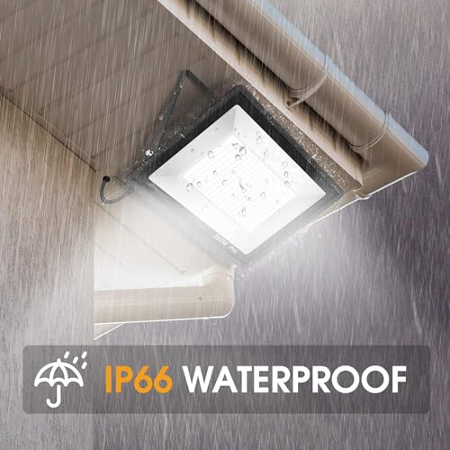 XYCN 200W LED Flood Light 2 Pack, 22500lm Super Bright Security Lights, IP66 Waterproof Outdoor Flood Light, 5000K Daylight White Floodlight for Yard, Garden,Basketball Court, Arena - Image 4