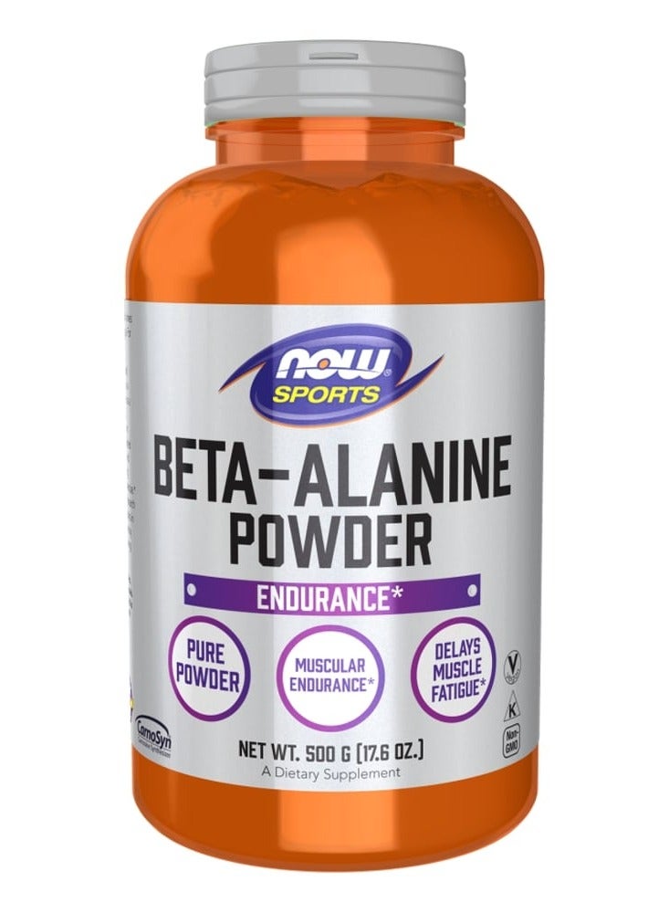 Now Beta Alanine Powder, Muscular Endurance, Supporting Healthy Muscle Growth and Recovery, 500 Gm