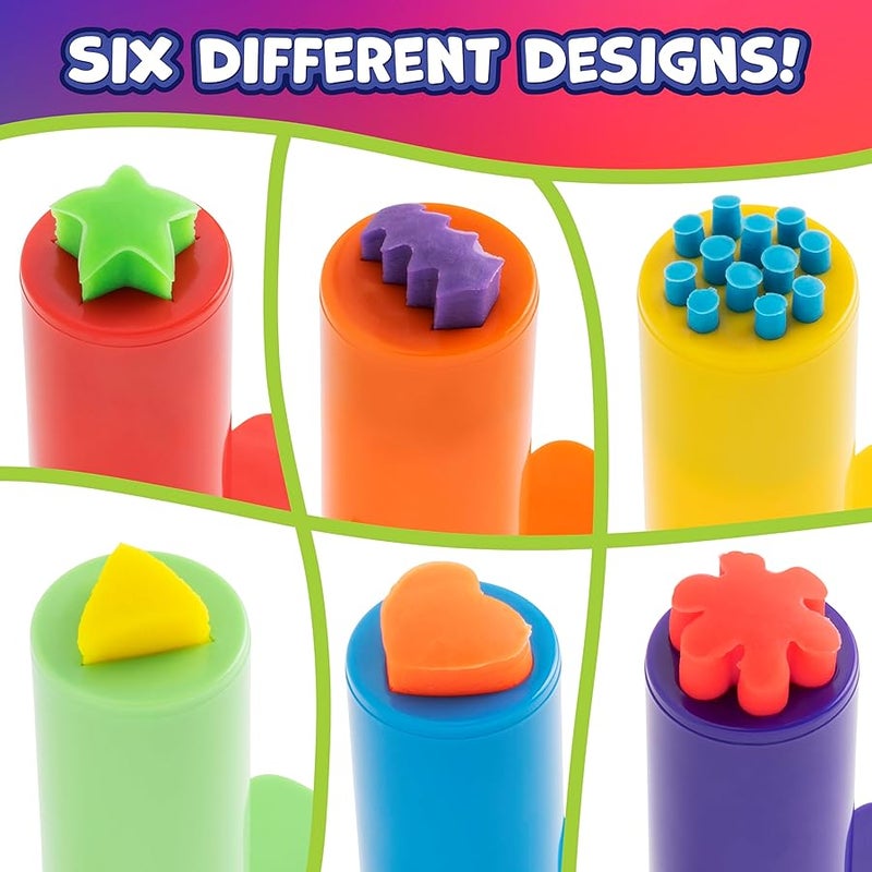 READY 2 LEARN Dough Extruders - Set of 6 - Play Dough Tools - for Ages 2+ - Art Accessories for Pottery and Dough - Image 4