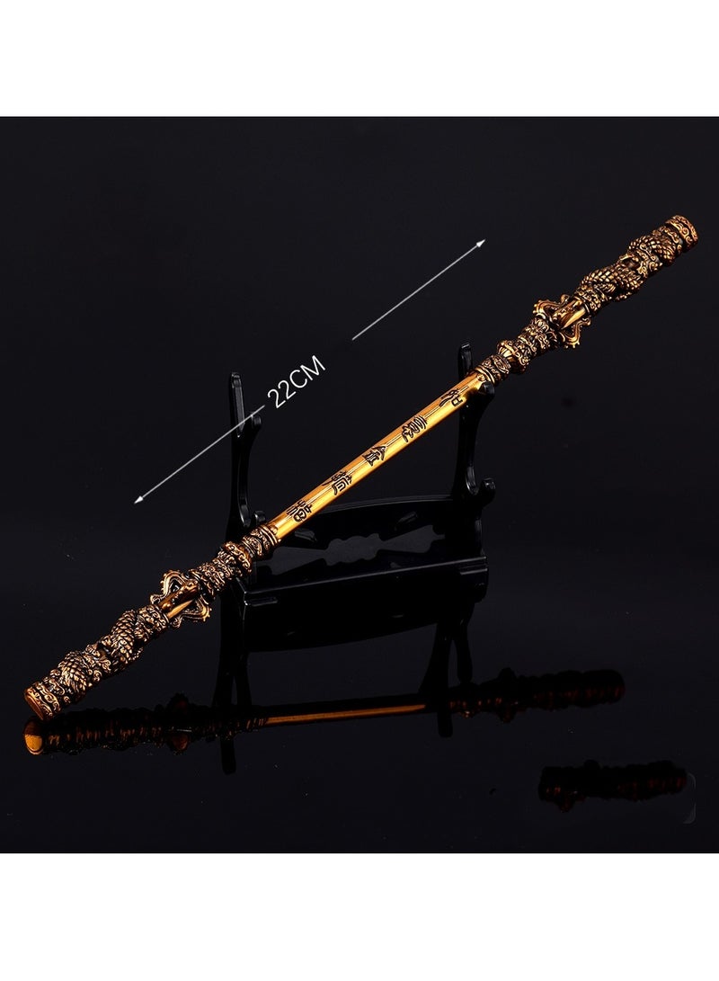 22CM Black Myth Wukong game peripheral Monkey King Ruyi Golden Hoop Full Metal Toy  - Image 2