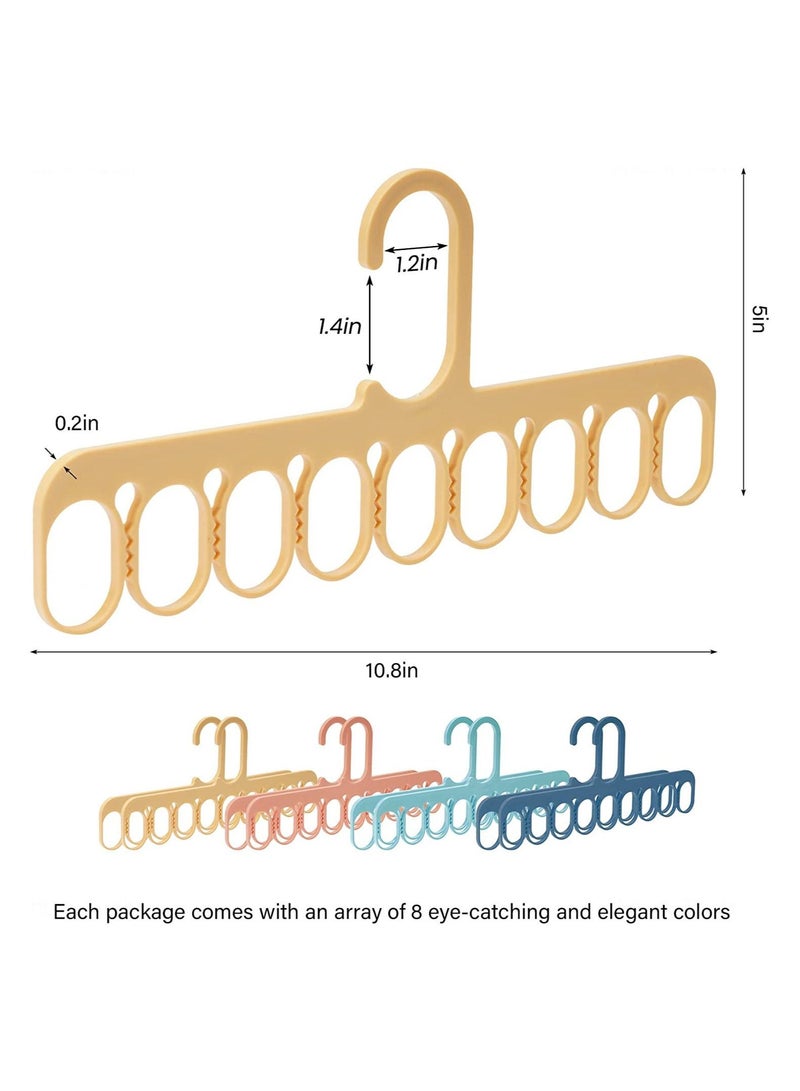 Y&D 8-Pack 9-Hole Clothes Hangers Organizer Set, Multifunction Hanger Space-Saving Wardrobe Drying Racks Storage for Scarf, Socks, Laundry Home Dormitory  - Image 2