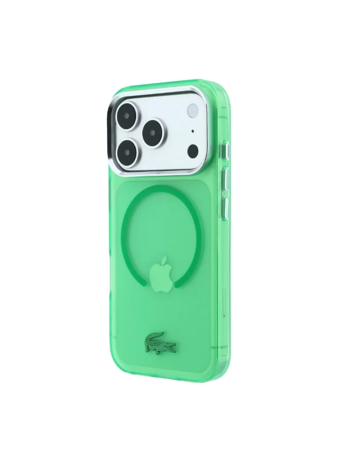Lacoste iPhone 18 Pro Max MagSafe Phone Case with Matte Frosted Finish, Hard IML Slim Protective Back Cover for iPhone