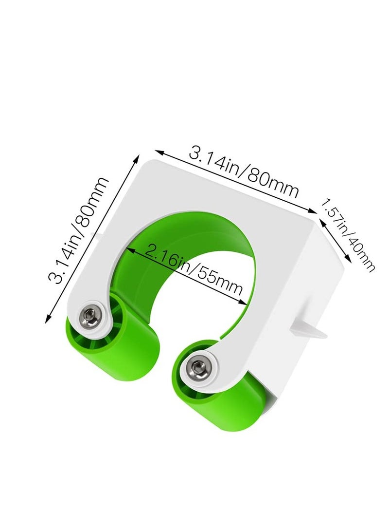 Excefore مشبك تثبيت دراجة الجبال، 2 قطعة رف تخزين داخلي للدراجة مع تثبيت براغي، حوامل جدار الدراجة، لمشابك وقوف الدراجات، 1.75-2.25 إنش - Image 3