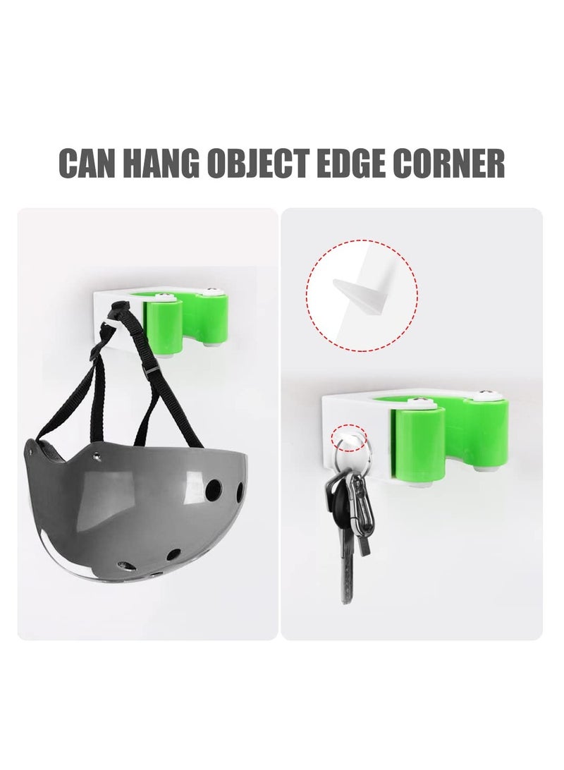 Excefore مشبك تثبيت دراجة الجبال، 2 قطعة رف تخزين داخلي للدراجة مع تثبيت براغي، حوامل جدار الدراجة، لمشابك وقوف الدراجات، 1.75-2.25 إنش - Image 2