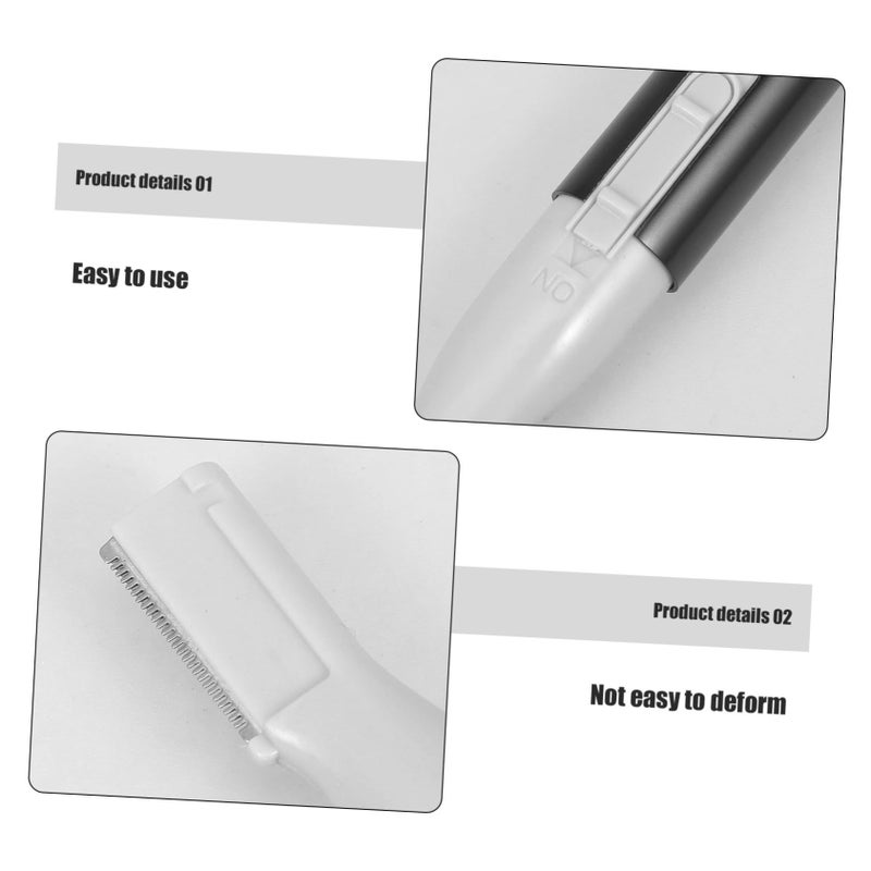Professional Electric Bikini Trimmer Facial Hair Remover for Women Portable Eyebrow Shaver Black - Image 3