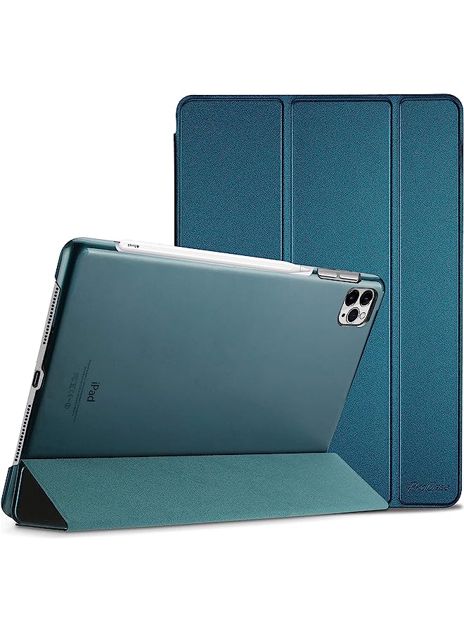 Procases Ipad Pro 12.9 Case 2022/2021 / 2020/2018, Slim Stand Hard Back Shell Smart Cover For Ipad Pro 12.9 Inch 6Th Generation 2022 / 5Th Gen 2021 / 4Th Gen 2020 / 3Rd Gen 2018 -Teal - Image 1