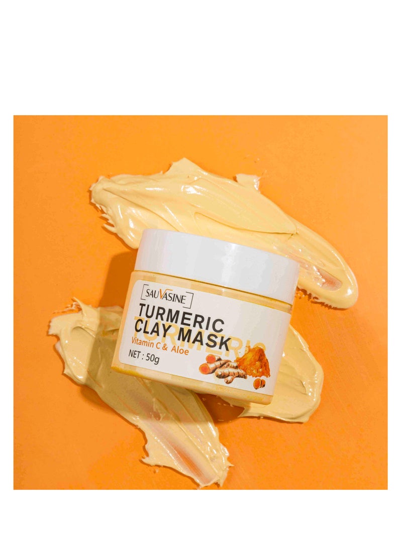 SAUVASINE - Vitamin C & Aloe Formula Turmeric Clay Mask 50 g - Image 1