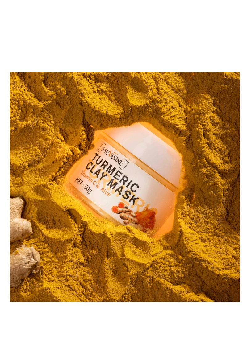 SAUVASINE - Vitamin C & Aloe Formula Turmeric Clay Mask 50 g - Image 1